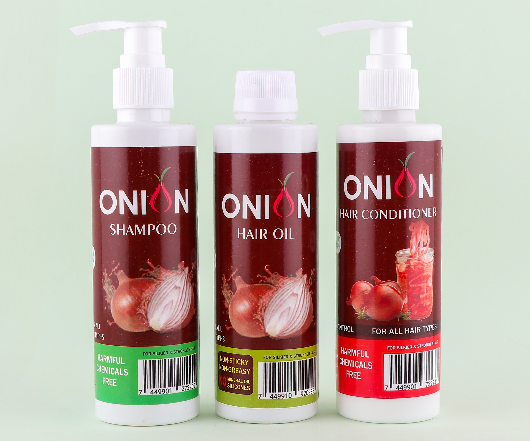 Onion oil  Shampoo Conditioner  (3 Combo Pack)