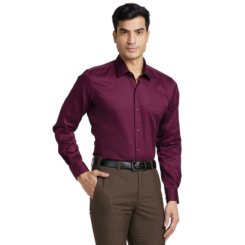 mans Maroon Formal Shirt 